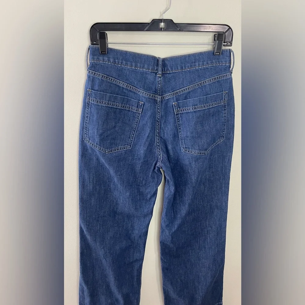J.Crew Wide Leg Denim Trousers Jean Pant Size 27